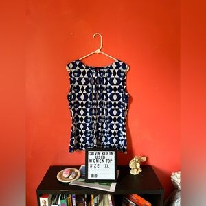 Calvin Klein blue crystal top